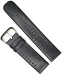 Curea Ceas Racing din Piele Neagră - Stil Sport-Elegant (22mm) (WZ1513)