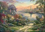 Schmidt Spiele - Puzzle Thomas Kinkade: New England Harbor, SUA - 1 000 piese Puzzle