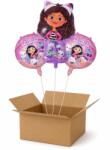 Balloons4party Set 3 baloane heliu Gabby si Casuta Papusilor