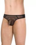  Мъжки прашки в черен цвят, мрежест дизайн - Mens Briefs 4525 XL (SLC1452514)