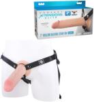  Силиконов пенис колан, двойна плътност, 19, 1см. - Strap-on Dual Density (PIPE415921)