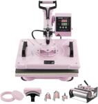 VEVOR Presa termica multifunctionala VEVOR SJY-H12151M, 1050W, 30x38 cm, roz (2481215P2)