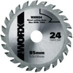 WORX Disc circular pentru lemn Worx WA5034, 85 mm, 24 dinti, compatibil Versacut si Worxsaw (WA5034)