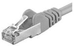 PremiumCord Patchcord SFTP RJ45-RJ45 Cat. 6A, 10m, gri, cupru integral, 26AWG (SFTP-6A-10-G)