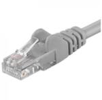 PremiumCord Patchcord UTP RJ45-RJ45 Categoria 6, 0.1m, gri, cupru integral, 26AWG (UTP-6-0.1-G)