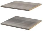 GOODHOME Pachet 2 rafturi, gri stejar, 50 x 45 cm GoodHome Atomia Raft
