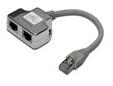 ASSMANN Cablu splitter de retea, Assmann, AT-AG CX2, CAT5e, 0.19 m, Gri (AT-AG CX2)