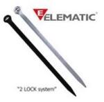 ELEMATIC Brida plastic 2-LOCK 2-5 x 100 negru Elematic 100 buc (1303)