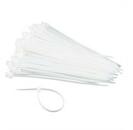 Gembird Set 100 bucati bride din plastic autoblocante, Gembird, dimensiune 100 mm x 2.5 mm, pentru fixare, legare si organizare, albe (NYT-100/25)