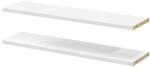GOODHOME Pachet 2 rafturi, alb, 75 x 20 cm GoodHome Atomia Raft