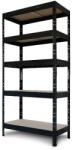 GOODHOME Raft atelier GOODHOME Rand, otel, 67.5 x 40 x 180 cm, negru Raft