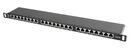 Lanberg Patch panel Lanberg 24 porturi Cat 5e ecranat negru PPS5-0024-B 0.5U FTP (PPS5-0024-B)