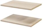 GOODHOME Pachet 2 rafturi, stejar, 50 x 35 cm GoodHome Atomia Raft