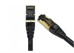 Emtex Patchcord FFTP RJ45-RJ45 Cat. 8, LSZH, 2m, negru - EMTEX (FFTP-8-2-BK-LSZH-EMT)