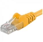 PremiumCord Patchcord UTP RJ45-RJ45 Categoria 5e 2m, galben, cupru integral, 26AWG (UTP-5E-2-Y)