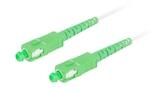 Lanberg Cablu retea fibra optica cu lungime 30 m si conectori SC/APC-SC/APC, Lanberg Z43088, SM, SIMPLEX 3.0MM G657A2 LSZH, alb (FO-SASA-SS21-0300-WH)
