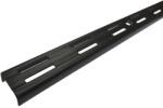 FORM Vergea cu fante duble FORM, otel, 50 x 2.6 x 12 cm, negru mat Raft