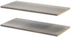 GOODHOME Pachet 2 rafturi, gri stejar, 75 x 35 cm GoodHome Atomia Raft