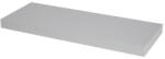 GOODHOME Polita GOODHOME Cusko, melamina, 60 x 23.5 x 3.8 cm, argintiu Raft