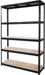 GOODHOME Raft atelier GOODHOME Ryle, otel, 120 x 40 x 179 cm, negru Raft