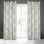 EUROFIRANY Zoja sötétítő függöny nyári virágokkal Fehér 140x250 cm
