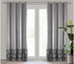 EUROFIRANY Megi fodros dekor függöny Acélszürke 140x250 cm