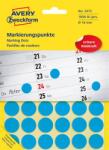 Avery-Zweckform Etikett, 18 mm, kör, AVERY ZWECKFORM, kék, 1056 etikett/csomag (AY3375) - officesprint