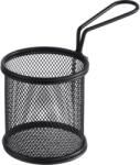 APS Snackholder Coș de prăjire pentru servire, negru/mat, diametru: 90 mm