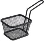 APS Snackholder Coș de prăjit pentru servire, negru/mat, lungime: 100 mm, lățime: 85 mm, înălțime: 65 mm
