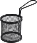 APS Snackholder Coș de prăjit, negru/mat, diametru: 80 mm