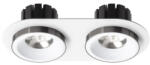 Rendl light studio SHARM R II süllyesztett lámpa fehér fekete króm 230V LED 2x10W 24° 3000K (R14571)