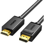 UGREEN DisplayPort - HDMI Cable FullHD 1m (Black) (10238) - kontaktor