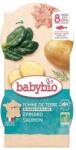 Babybio Био меню Babybio - Сьомга, картофи и спанак, 8 м+, 2 х 200 g (3288131520568) - ozone