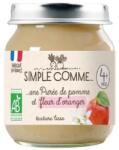 Simple Comme Био плодово пюре Simple Comme - С ябълка и портокалов цвя, 4 м+, 125 g (3288131900216) - ozone