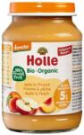 Holle Био плодово пюре Holle - Ябълки и праскови, 190 g (BB210499) - ozone