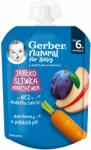 Nestle Плодово пюре Nestle Gerber - Пауч с ябълка, слива и морков, 6m+, 80 g (12513297) - ozone