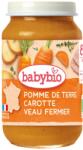 Babybio Био зеленчуково пюре Babybio - Зеленчуци и телешко месо, 8 м+, 200 g (3288131500515) - ozone
