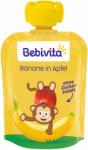 Bebivita Плодова закуска Bebivita - Пауч с банан и ябълка, 90 g (19059) - ozone