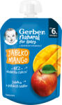 Nestle Плодово пюре Nestle Gerber - Пауч с манго и ябълка, 6м+, 80 g (12513303) - ozone