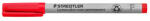 STAEDTLER Alkoholmentes marker, OHP, 0, 6 mm, STAEDTLER Lumocolor® 316 F, piros (TS3162) (316-2)