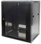 Intellinet 19" 6U Falra szerelhető Rackszekrény Black (711715)