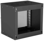 Intellinet 19" 9U Falra szerelhető Rackszekrény Black (714174)