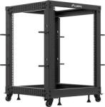 Lanberg OR01-6115-B 15U Open rack 600 x 600-1100 Reglabil Negru (or01-6115-b)