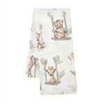 New Baby Flannel nappy with print New Baby ZOO beige (36029-Per04-zoo-beige) - vexio