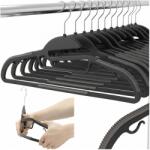 Springos csúszásmentes Vállfa szett 30db, max. 5kg terhelhetőség - Szürke (HG0079)