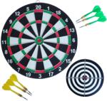 Kubi sport Darts Tábla - Fémkeretes - 36, 5 cm - 6 Nyíllal