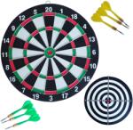 Kubi sport Fémkeretes Darts Céltábla - 41, 5 cm - 6 db Éles Nyíllal