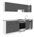 Leziter Praktik 240 konyhabútor (PR240FHAN) - homelux