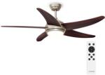 Klarstein Ventilator de tavan Bolero cu lumină | 132 cm | 35 W | Funcționare silențioasă | Lemn ()