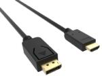 VCOM Cablu VCom - CG609, Display Port/HDMI, 1.8m, negru (CG609-1.8m)